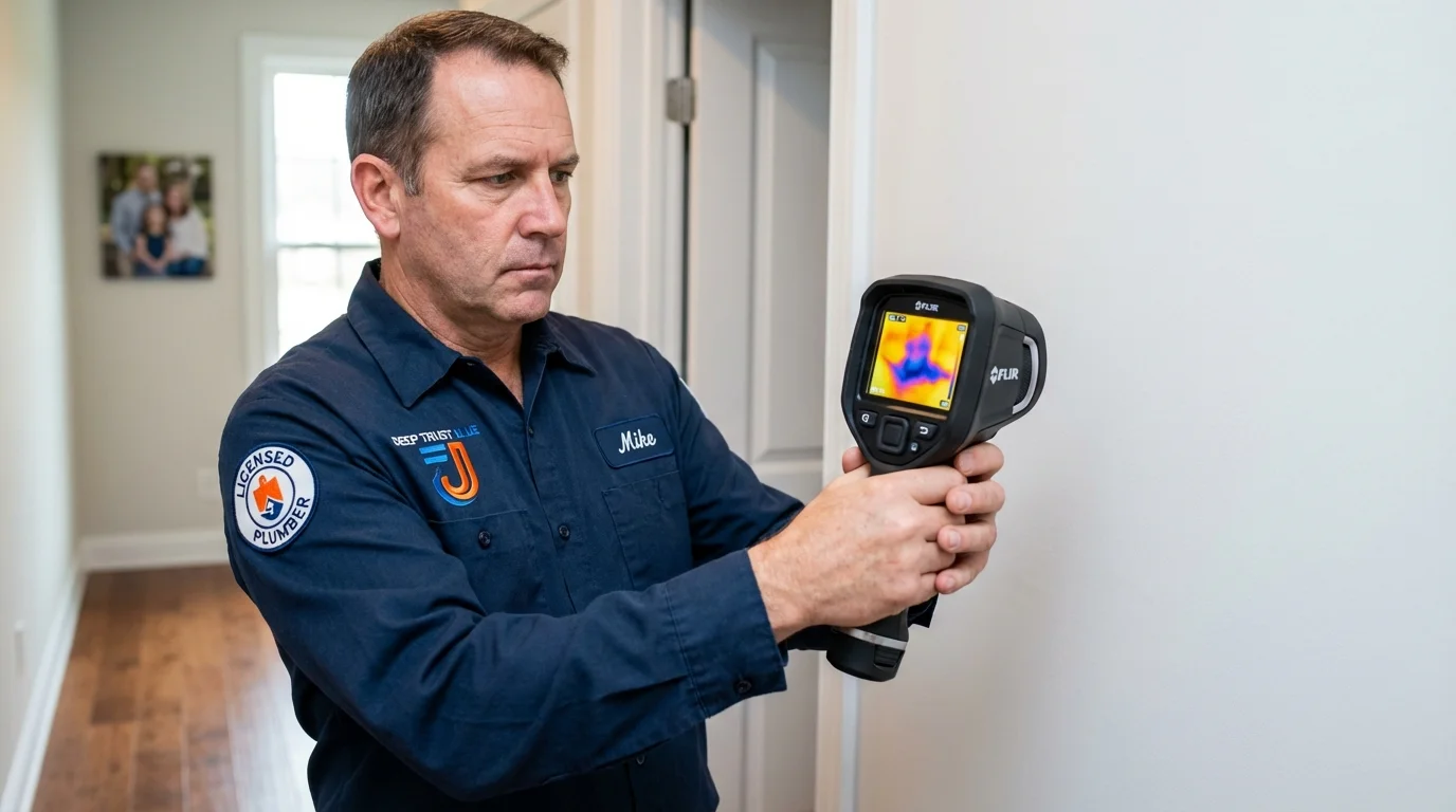 Thermal imaging leak detection by Johns Plumbing LLC in Barling